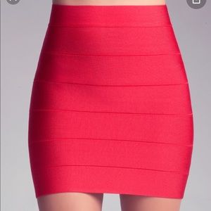 Bebe Bandage Solid Skirt